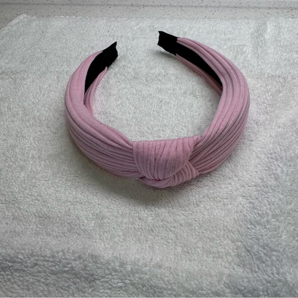 Pink cotton knotted headband - NWOT - great spring color-comfortable 2 Available - Picture 2 of 6